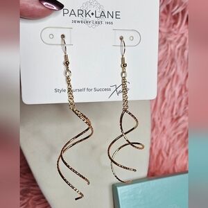 Park Lane Twirling Gold Drop Earrings